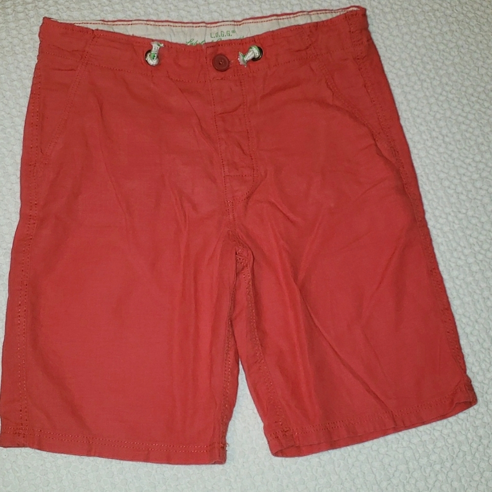 H&M LOGG Youth 9-10 coral shorts, Linen